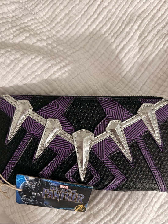 Loungefly Accessories - Black Panther Themed Black & Purple loungefly Wallet